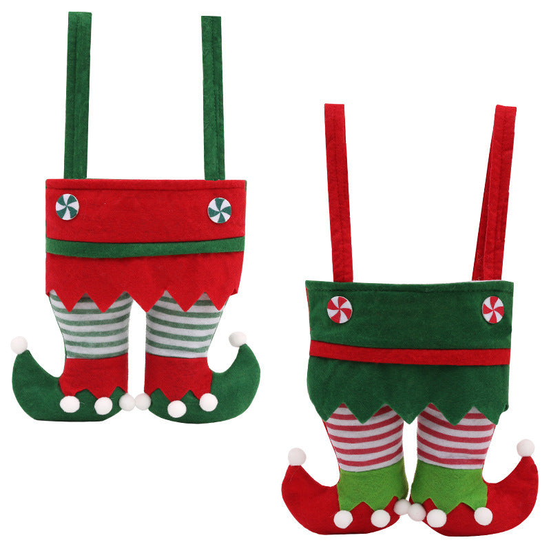 Wholesale Christmas Fabric Elf Bags, Candy Bags, Christmas Gifts and Gift Bags